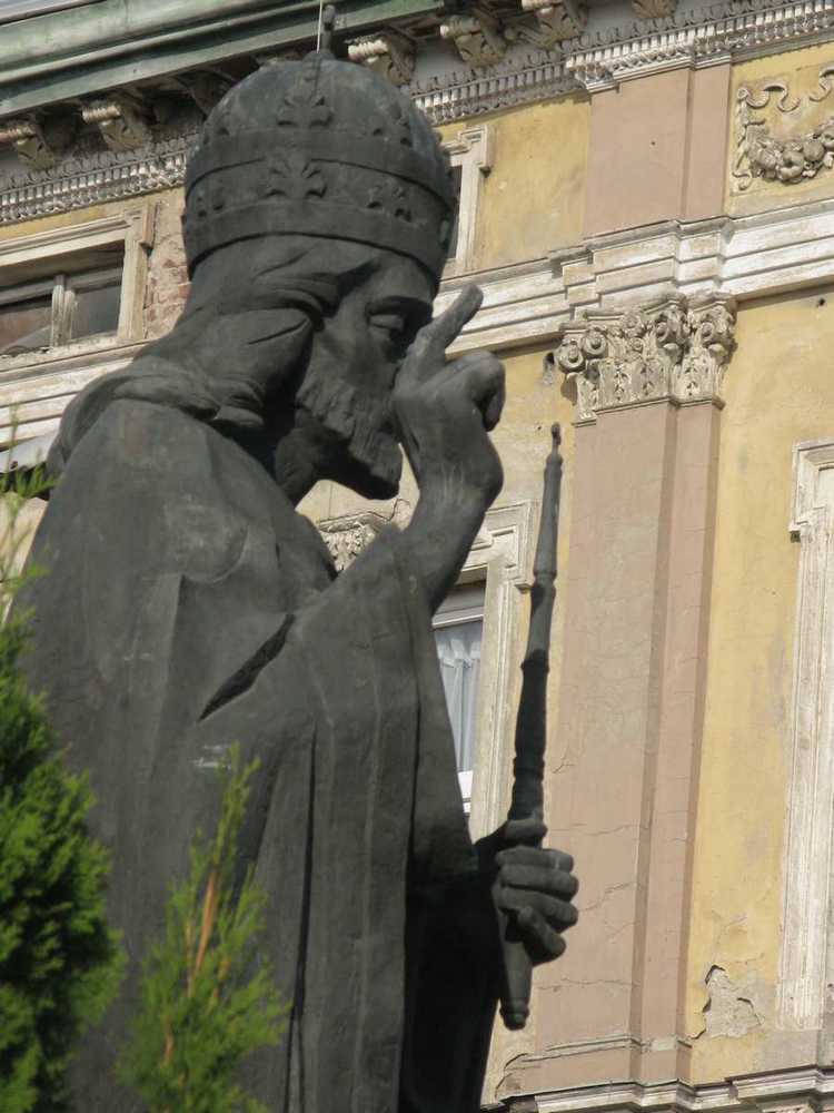 Modlitwa pod pomnikiem Chrystusa Króla w Jarosławiu