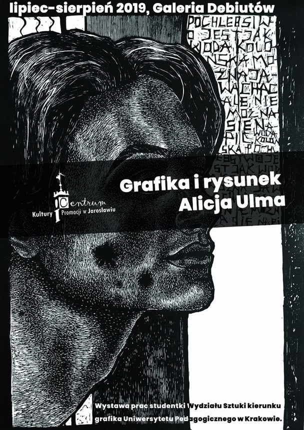 Plakat wystawy Alicji Ulmy