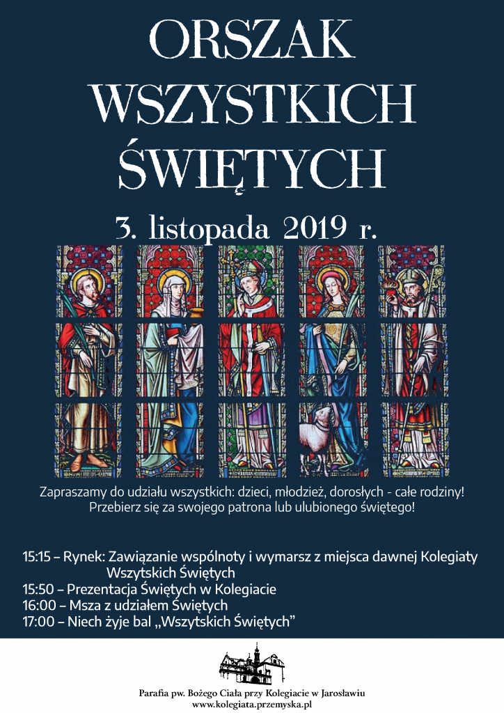 Orszak wszystkich Świętych w Jarosławiu - plakat