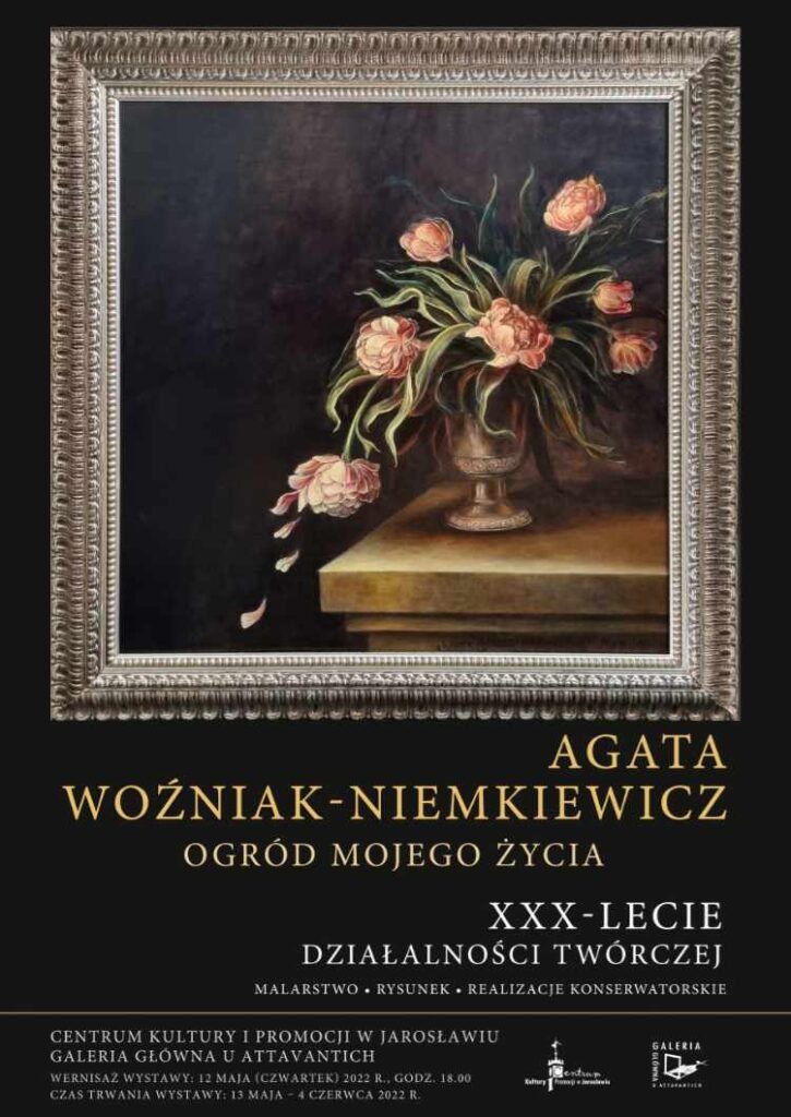 Plakat wystawy Agaty Niemkiewicz - Ogród mojego życia