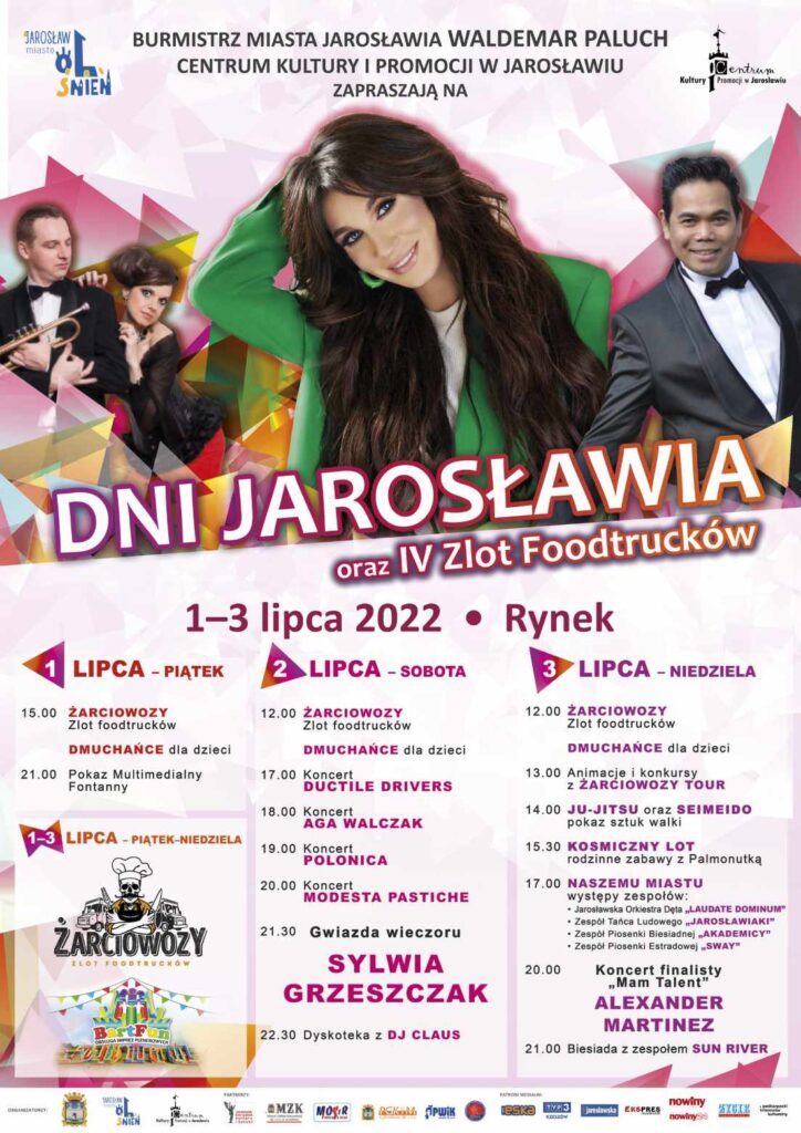 Plakat "Dni Jarosławia 2022" - 1-3 lipca