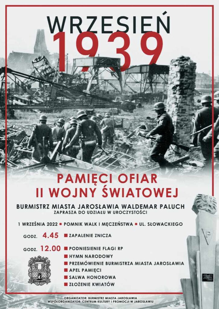 Plakat - Pamięci Ofiar II Wojny Światowej - Jarosław 2022