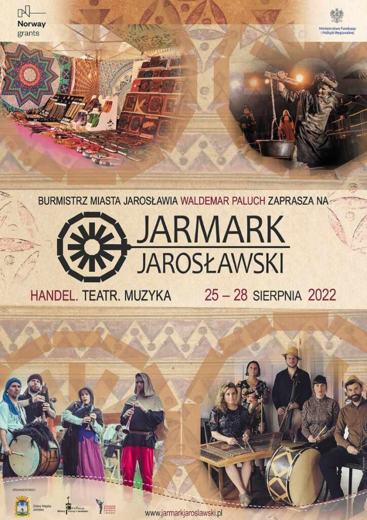 Jarmark Jarosławski 2022 - zaproszenie - 25-28 sierpnia - plakat 