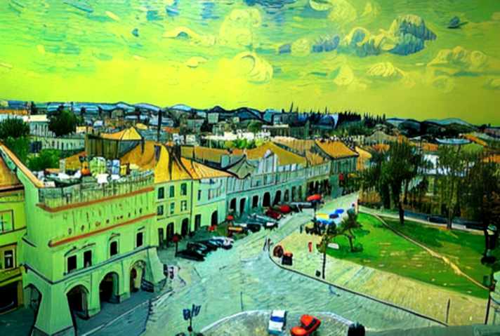 Rynek - widok z wieży - zdjęcie przerobione - 1