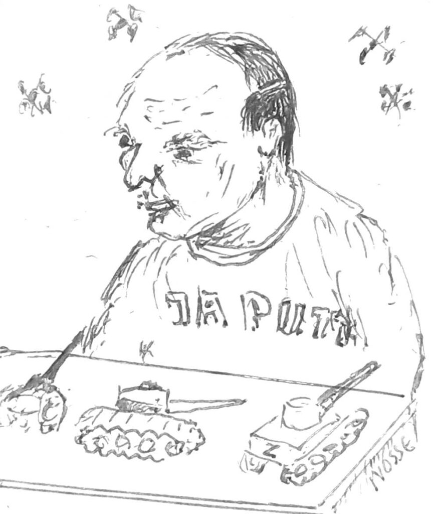 Rysunek - Putin - Kazimierz Ivosse